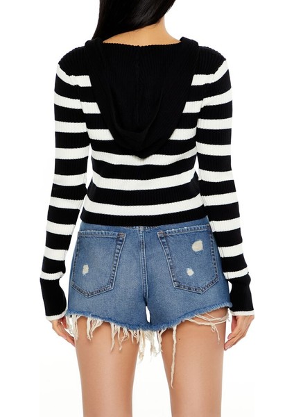 Çizgili Crop Kazak modelleri