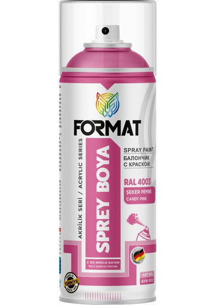 Ral 4003 Seker Pembe Sprey Boya 400 ml