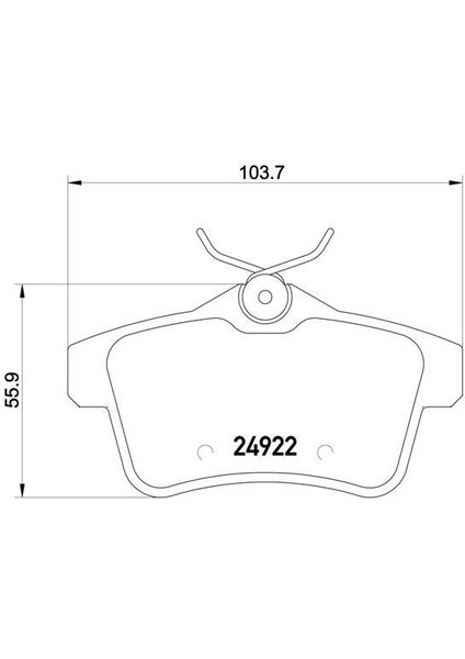 P61114 - Arka Fren Balatası Peugeot P3008 09 16 P5008 09 17 P508 10 18 P308 Gtı-Rzc 10 14 Cıtroen C4 09 16 Ds4-Ds5 11 15