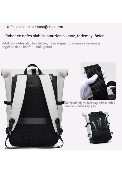 Gündelik Erkekler Için Lüks Görünümlü, Büyük Kapasiteli, Seyahate Uygun Sırt Çantası (Yurt Dışından) fiyatları