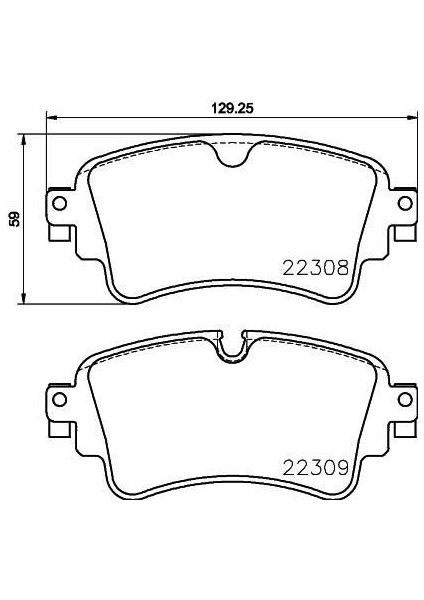 P85154 - Arka Balata Audı A4-A5-A7-Q5-Q7 2014 129.3X59X17.5