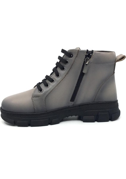 Taşpınar %100 Hakiki Deri Kadın Kışlık Günlük Fermuarlı Kauçuk Kaymaz Taban Sneaker Bot 36-41 modelleri