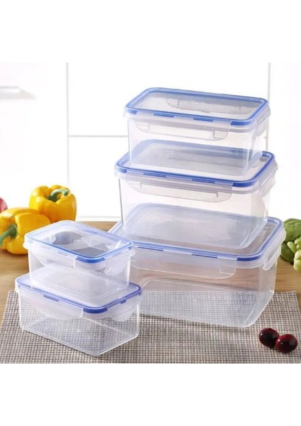 1pc/4pcs Buzdolabı Depolama Kutusu Gıda Konteynerleri Plastik Taze Tutma Kutusu Kapak Taşınabilir Saklama Kutusu Mutfak Organizasyonu Renk: 550-1000-1500-2200ML (Yurt Dışından)