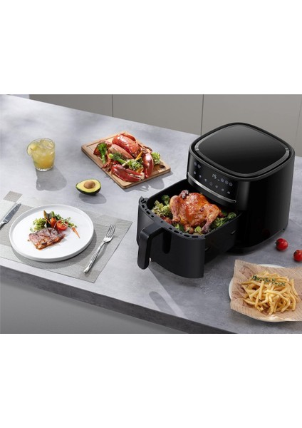 MAF08 Air Fryer 6 Lt Yağsız Fritöz+Dijital Mutfak Tartısı Hediye indirimleri