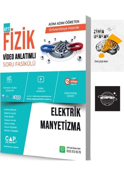 Çap Fizik Elektrik Manyetizma Konu Anlatımlı Soru BANKASI+ZIHINDENEME-KD475