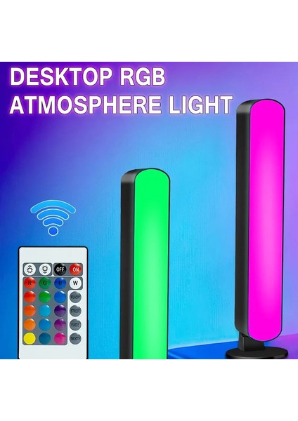 1/2 Paketler Akıllı LED Şerit Lambaları Oda Oyunları Için Uzaktan Kumandalı ve Parti Dekorasyonu Müzik ile Senkronizasyon Rgb Masa Lambası Yayan Renk: 4 Adet (Yurt Dışından)