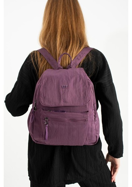 Kadın Sırt Çantası Ultra Hafif Poliamid Kumaş Su Geçirmez Kapaklı Günlük Sırt Çantası 29*27 cm fiyatları