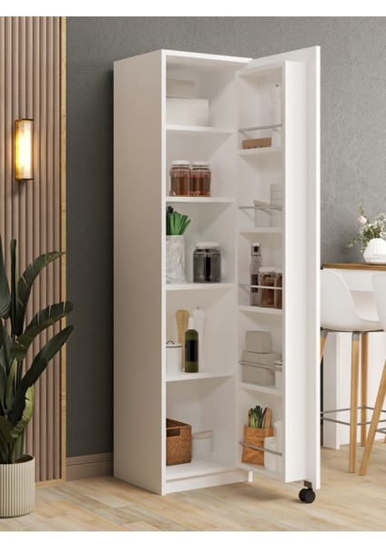Kuzeylife Novensa Çok Amaçlı Erzak-Kiler Dolabı Tek Kapaklı Beyaz fiyatları