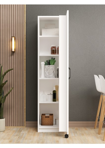 Kuzeylife Novensa Çok Amaçlı Erzak-Kiler Dolabı Tek Kapaklı Beyaz fırsatları