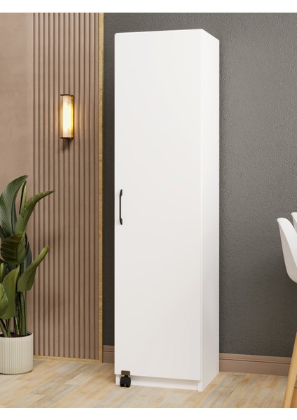 Kuzeylife Novensa Çok Amaçlı Erzak-Kiler Dolabı Tek Kapaklı Beyaz indirimleri