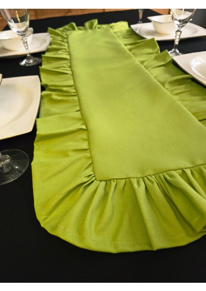 Etrafı Fırfırlı Runner - Sıvı Itici Özlliğe Sahip fırsatları