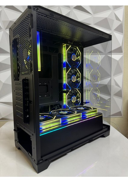 Artıst 7x Argb Kumandalı Fan USB 3.0 Atx Gaming Bilgisayar kasası siyah indirimleri