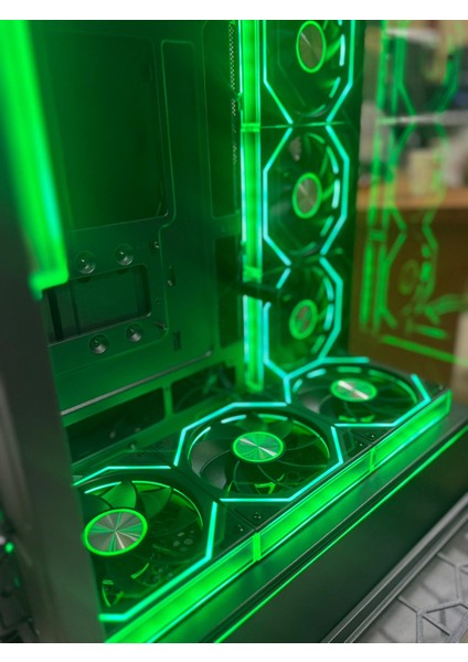 Artıst 7x Argb Kumandalı Fan USB 3.0 Atx Gaming Bilgisayar kasası siyah fırsatları