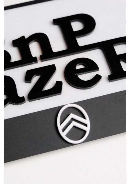 Citroen Mat Seri Pleksi Plakalık modelleri