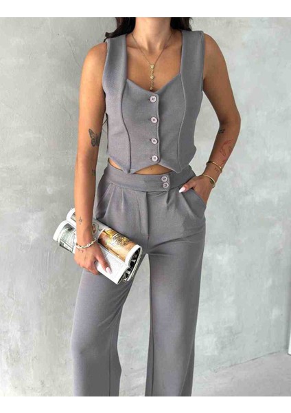 Gri Yelekli Pantolon Takim fiyatları