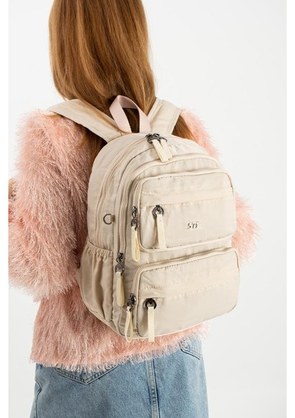 Kadın Sırt Çantası Ultra Hafif Poliamid Kumaş Su Geçirmez Çok Cepli Günlük Sırt Çantası 35*25 cm fiyatları