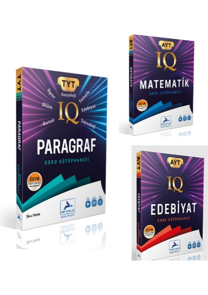 IQ AYT Matematik - AYT Edebiyat - TYT Paragraf Soru Kütüpha modelleri