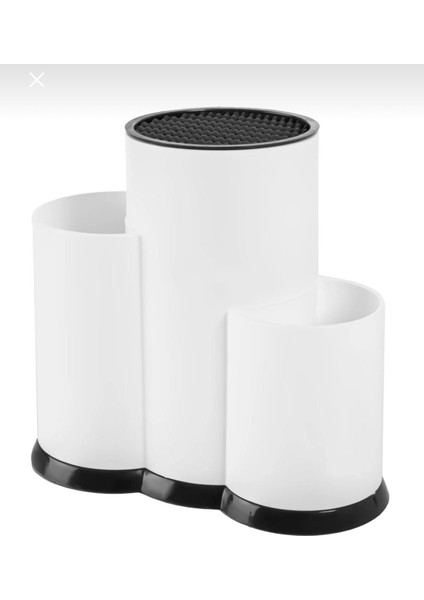 Tri Beyaz Tezgah Üstü Kaşıklık Bıçaklık Düzenleyici Organizer - Bölmeli Kaşık Bıçak Standı modelleri