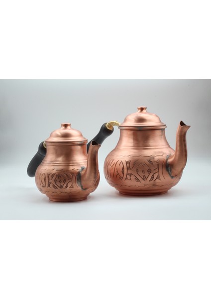 Özel El Işlemesi Bakır Çaydanlık Küçük Boy modelleri