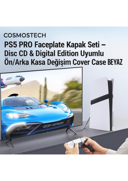 Ps5 Pro Faceplate Kapak Seti – Disc CD & Digital Edition Uyumlu Ön/arka Kasa Değişim Cover Case Beyaz fiyatları