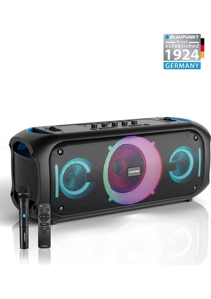 PL700 Mikrofonlu Uzaktan Kumandalı Kablosuz Bluetooth Speaker Hoparlör 70W Siyah(Blaupunkt Türkiye Garantili)