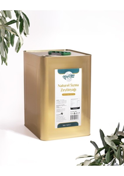 Naturel Sızma Zeytinyağı 18 Lt Teneke