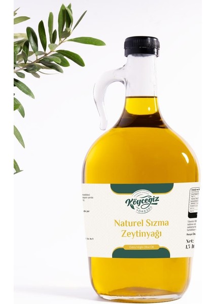 Naturel Sızma Zeytinyağı 1.5 Lt Cam Şişe