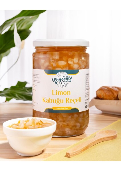 Limon Kabuğu Reçeli 800 gr Cam Kavanoz