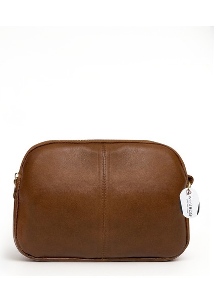 Hakiki Deri Üç Bölmeli Ayarlanabilir Uzun Askılı Çapraz Kadın Omuz Çantası Büyük Boy fırsatları