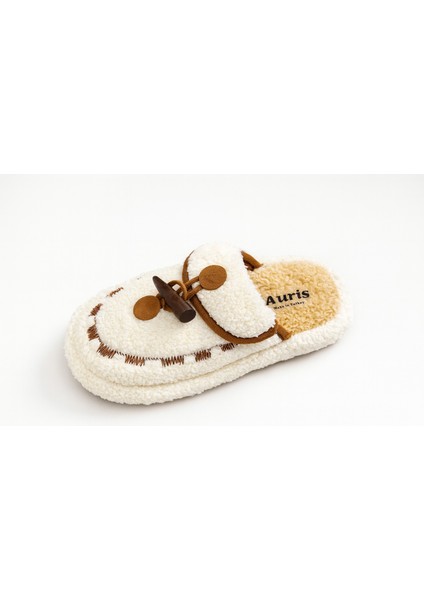 Kadın Kışlık Düğmeli Içi Havlulu Rahat Kaymaz Tüylü Ev Terliği indirimleri