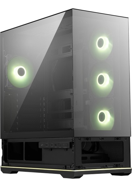 Msı Mag Pano 110R Pz Temperli Cam 3X120MM 1X120MM Argb Fan Atx Panoramik Gaming Bilgisayar Kasası modelleri
