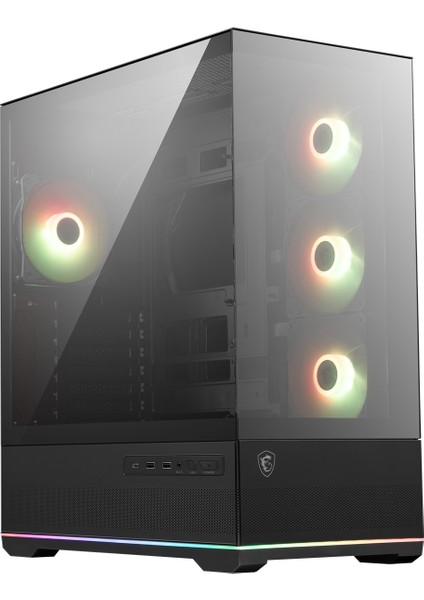 Msı Mag Pano 110R Pz Temperli Cam 3X120MM 1X120MM Argb Fan Atx Panoramik Gaming Bilgisayar Kasası