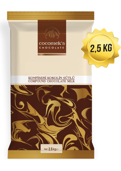 Sütlü Konfiseri Çikolata Kokolin 2.5 KG
