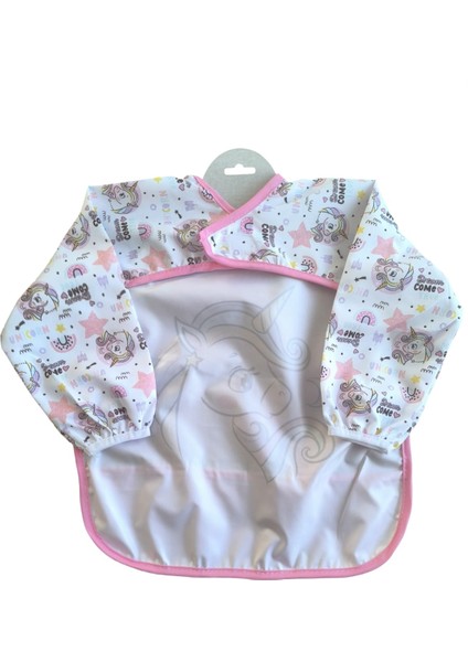 Laura Baby Uzun Kollu Sıvı Geçirmez Mama ve Aktivite Önlüğü