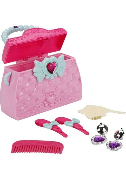 Aksesuarlı Makyaj Çantası - BJ1350 - Pembe (Lisinya)