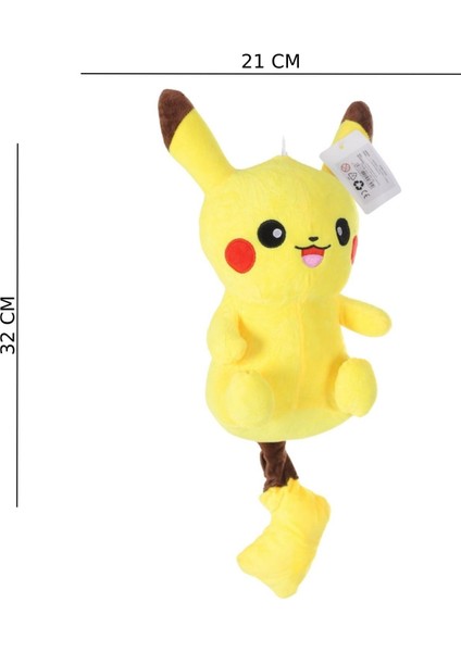 32 cm Pikachu Peluş Oyuncak – Sevimli, Yumuşacık ve Kaliteli!