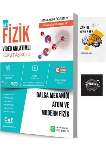Çap Fizik Dalga Mekaniği Atom ve Modern Fizik Konu Anlatım FASIKÜL+ZIHINDENEME-KD487