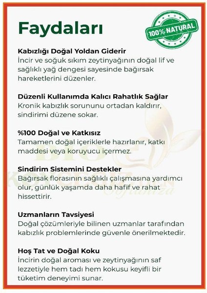 Biorelax ◆ %100 Doğal Kabız.lık Çözümü ◆ Zeytinyağı Incir Karışımı ◆ Bitkisel Destek ◆ Detox Form modelleri