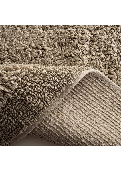 Luna 2'li Banyo Paspas Seti Karde Pamuk Bej 60 x 90-40 x 60