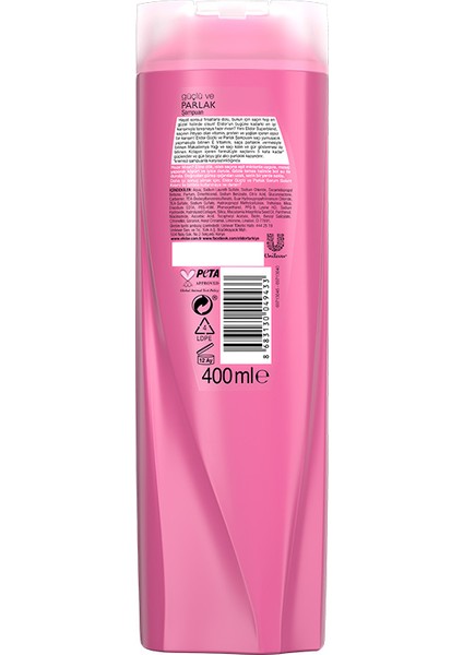 Şampuan 400ML 2-1 Güçlü ve Parlak X2 Adet fiyatları