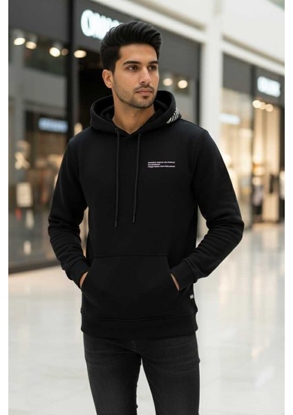 Gavi Kapüşonlu Erkek Sweatshirt Siyah fırsatları