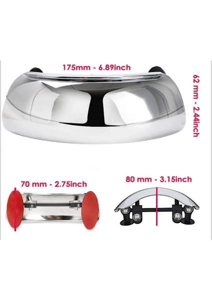 Kör Nokta Bisiklet Motosiklet Aynası 180 Derece Görüş-Kurulumu Yapılmış fırsatları