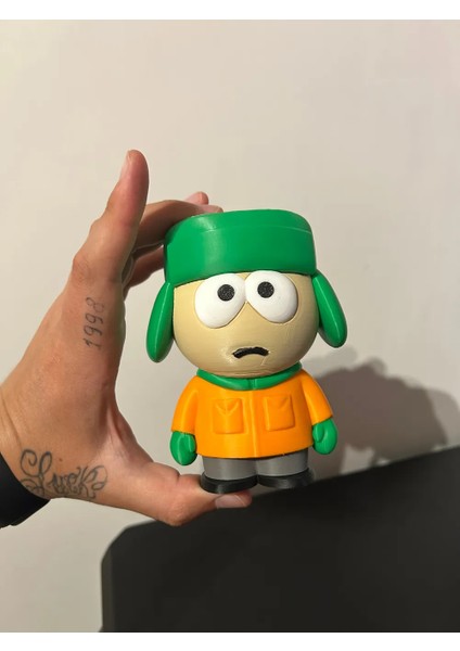 Kyle - South Park Yeşil Şapkalı Dekoratif Figür – 3D Baskı Koleksiyon Biblo modelleri