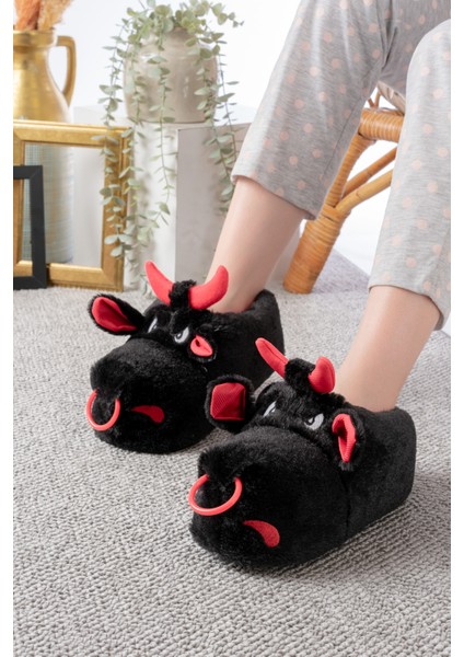 Unisex Hayvanlı Panduf Ev Ayakkabısı Ses Yapmaz Taban modelleri