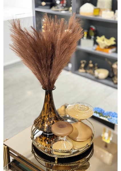 Kahve Pampas Tüy Demeti 5'li modelleri