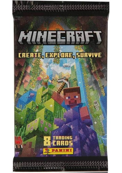 Minecraft Trading Card 1 Paket (8 Kart) modelleri