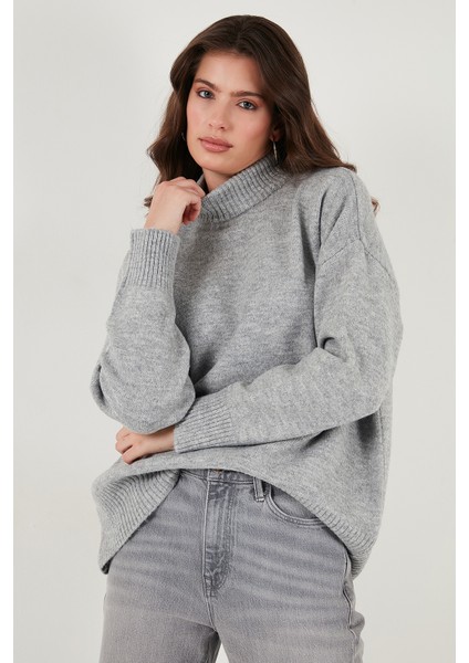 Oversize Fit Balıkçı Yaka Yumuşak Dokulu 2'li Paket Triko Kazak Bayan Kazak 680KZ00469S2 fiyatları
