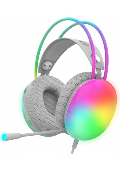 IGK-X8Y Empousa Series 7.1 Surround Transparan Rgb LED Effect Gaming Headset