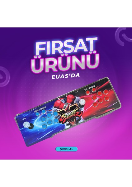 Idragon 3D - Klasik Oyun Konsolu Hd Arcade Station - Pandora Box - Tv Bağlantalı - Retro Atari