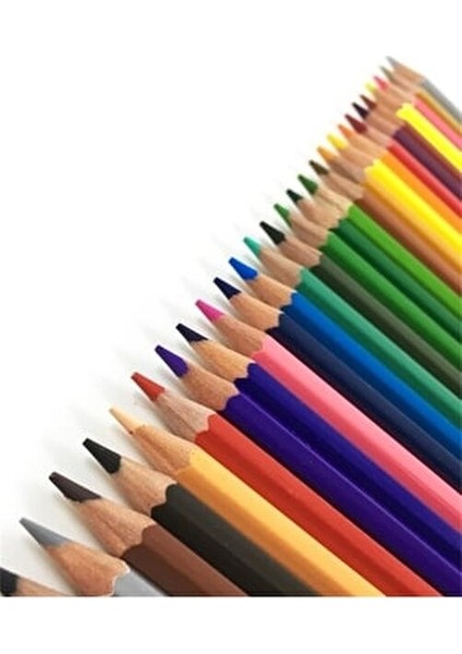 Kuru Boya 24 Renk Parlak ve Canlı Renkler Tam Boy Kalem Seti fiyatları